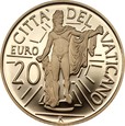 WATYKAN: 20 euro 2010 - Benedykt XVI