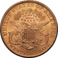 USA: 20 dolarów 1900 - Liberty Head - Au 900, 33,42 g.