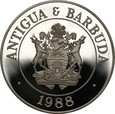 ANTIGUA i BARBUDA: 100 dolarów 1988 - Czapla 
