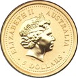 AUSTRALIA: 5 dolarów 2000 - Au 999, 1/20 uncji, 1,55 g.