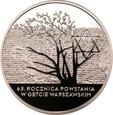 20 złotych 2008 - 65 Rocznica Powstania w Getcie Warszawskim
