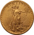USA: 20 dolarów 1908 r.  Au 900, 33,42 g. Saint Gaudens. 