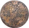 ROSJA: 3 kopiejki srebrem 1840 / EM, Jekaterinburg.