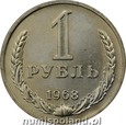 ROSJA / ZSSR: 1 rubel 1968 rok. UNC
