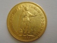 Moneta Węgry 10 koron 1893 złoto