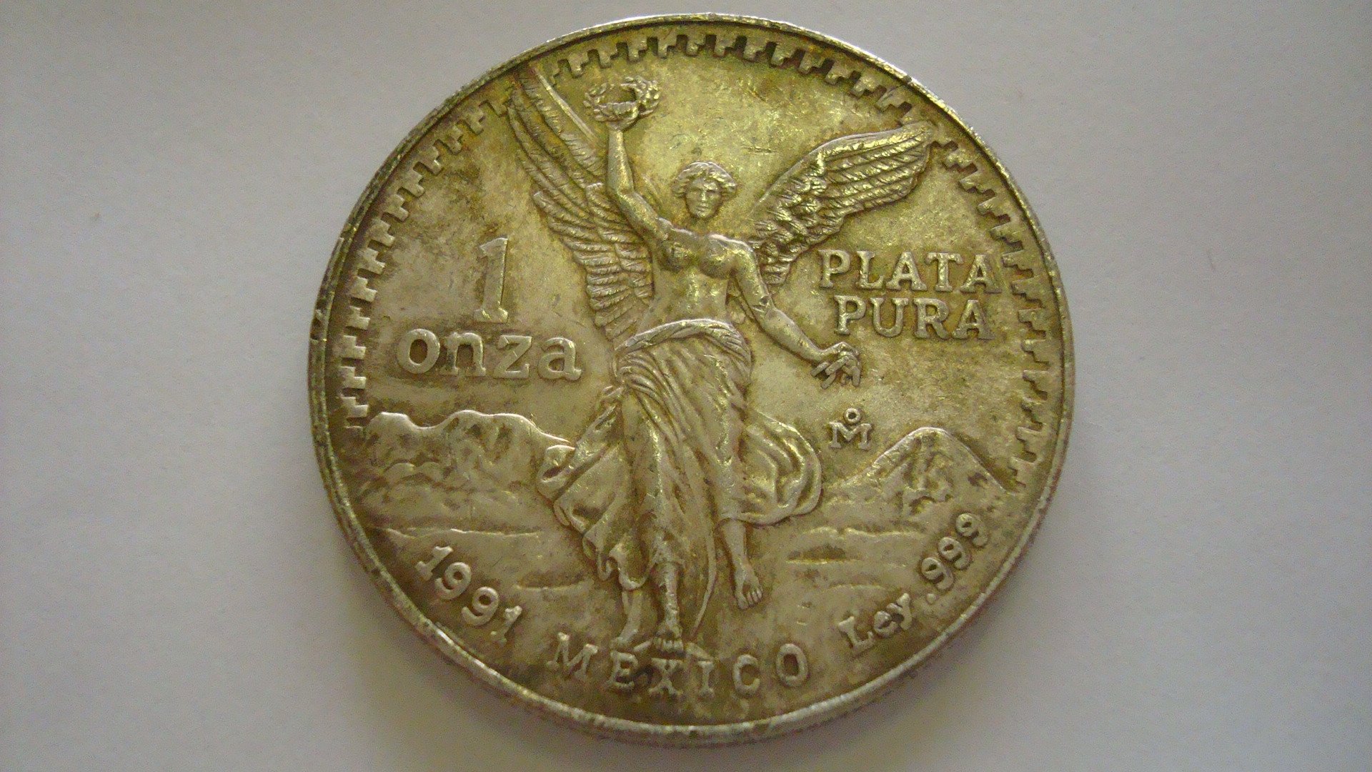 Meksyk 1991 1oz $1 onza Libertad srebro