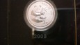 Kolekcja 25 monet 3 yuan 25 lat Panda 2007 Chiny srebro