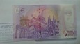 Banknot zero 0 Euro Warszawa
