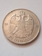 Jugosławia 20 Dinara Piotr II 1938 r stan 2      K/Z5