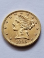 USA 5 Dolarów Half Eagle 1895 r stan 2-    B/K
