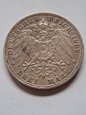 Niemcy 3 Marki Friedrich II von Baden 1909 r stan 2    K/Z6