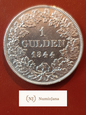 Niemcy 1 Gulden Bayern 1844 r stan 3/3+ T1/1