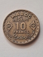 Maroko 10 Franków 1952 r stan 2    K3/1