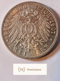 Niemcy 2 Marki Badenia 1907 r posmiertna stan 2/2+ BK