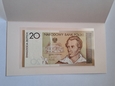 Banknot 20 zł Juliusz Słowacki 2009 r   stan UNC