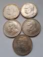 50 tys Jozef Piłsudski 1988 r zestaw 5 szt stan 2/2+    P/10