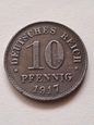 Niemcy 10 Pfenning Wilhelm ll 1917 r  A stan 3     K2/1