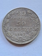 Królestwo Polskie 25 Kopiejek / 50 Groszy 1847 r MW stan 3     K/B7