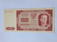 Banknot 100 zł 1948 r seria KR stan 1