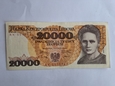 Banknot 20000 zł Maria Skłodowska 1989 r seria AK stan 2