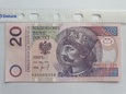 Banknot 20 zł Bolesław l Chrobry 1994 r seria AA stan UNC