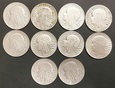 II RP, 5 złotych Głowa Kobiety - lot 10 sztuk