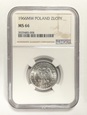 PRL, 1 złoty 1966 NGC ms 66