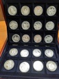 Kolekcja 24 szt. SREBRNYCH medali Jan Paweł II