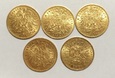 Austria, Franciszek Józef I 1848-1916, 10 koron  - 5 sztuk