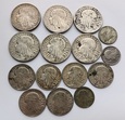 II RP zestaw 15 srebrnych monet 1932-1934