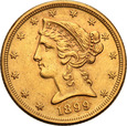 USA 5 dolarów 1899 Philadelphia st.1-