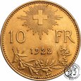 Szwajcaria 10 franków 1922 B st.1