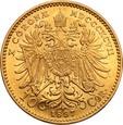 Austria 10 koron 1897 Franciszek Józef I st. 1