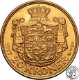 Dania 20 koron 1917 Christian X st.1