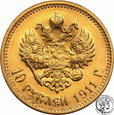 Rosja Mikołaj II 10 rubli 1911 st.2+