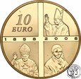 Francja 10 Euro 2008 Lourdes 1/4 uncji złota st.L