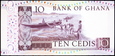 GHANA 10 Cedis z 1980 roku stan bankowy UNC