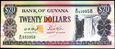 GUJANA 20 Dolarów 1996 rok stan bankowy UNC