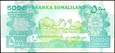 SOMALILAND 5000 Szylingów z 2011 roku stan bankowy UNC