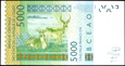AFRYKA ZACHODNIA 5000 Franków 2003 rok stan bankowy UNC