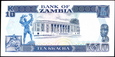 ZAMBIA 10 Kwacha z 1991 roku stan bankowy UNC