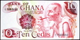 GHANA 10 Cedis z 1978 roku stan bankowy UNC