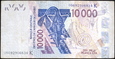 AFRYKA ZACHODNIA 10000 Franków 2003 rok 