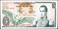 KOLUMBIA 5 Pesos z 1979 roku stan bankowy UNC