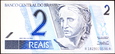 BRAZYLIA 2 Reais z 2001 roku stan bankowy UNC