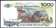 INDONEZJA 5000 RUPIAH 2000 ROK STAN BANKOWY UNC