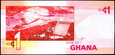 GHANA 1 Cedi z 2013 roku stan bankowy UNC