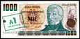 ARGENTYNA 1000 Pesos 1985 rok stan bankowy UNC denominacja 1 Austral