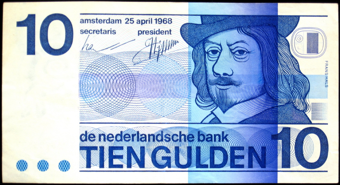 HOLANDIA 10 Guldenów z 1968 roku