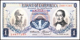KOLUMBIA 1 Peso z 1973 roku stan bankowy UNC